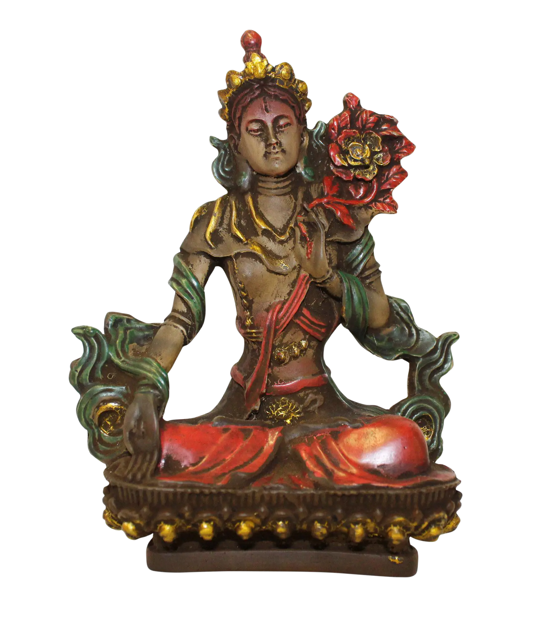 Buddha Statue with Flower