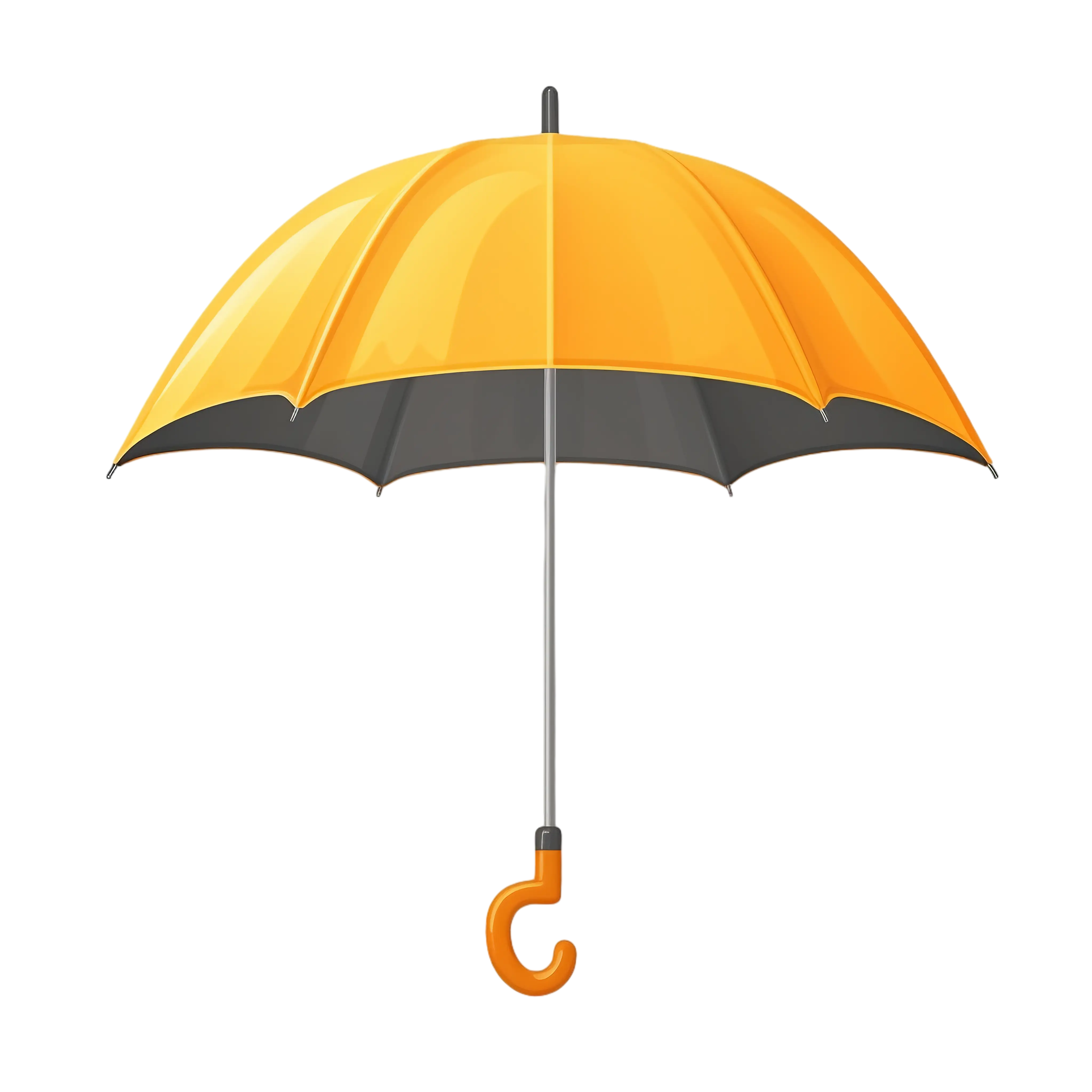 Yellow and Black Umbrella