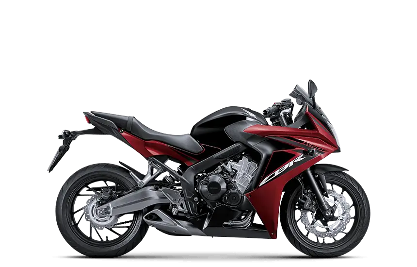 Red and Black Sport Motorbike Design