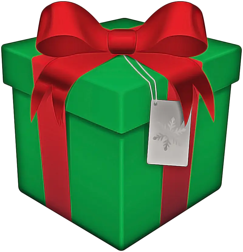 Green Gift Box with Bow