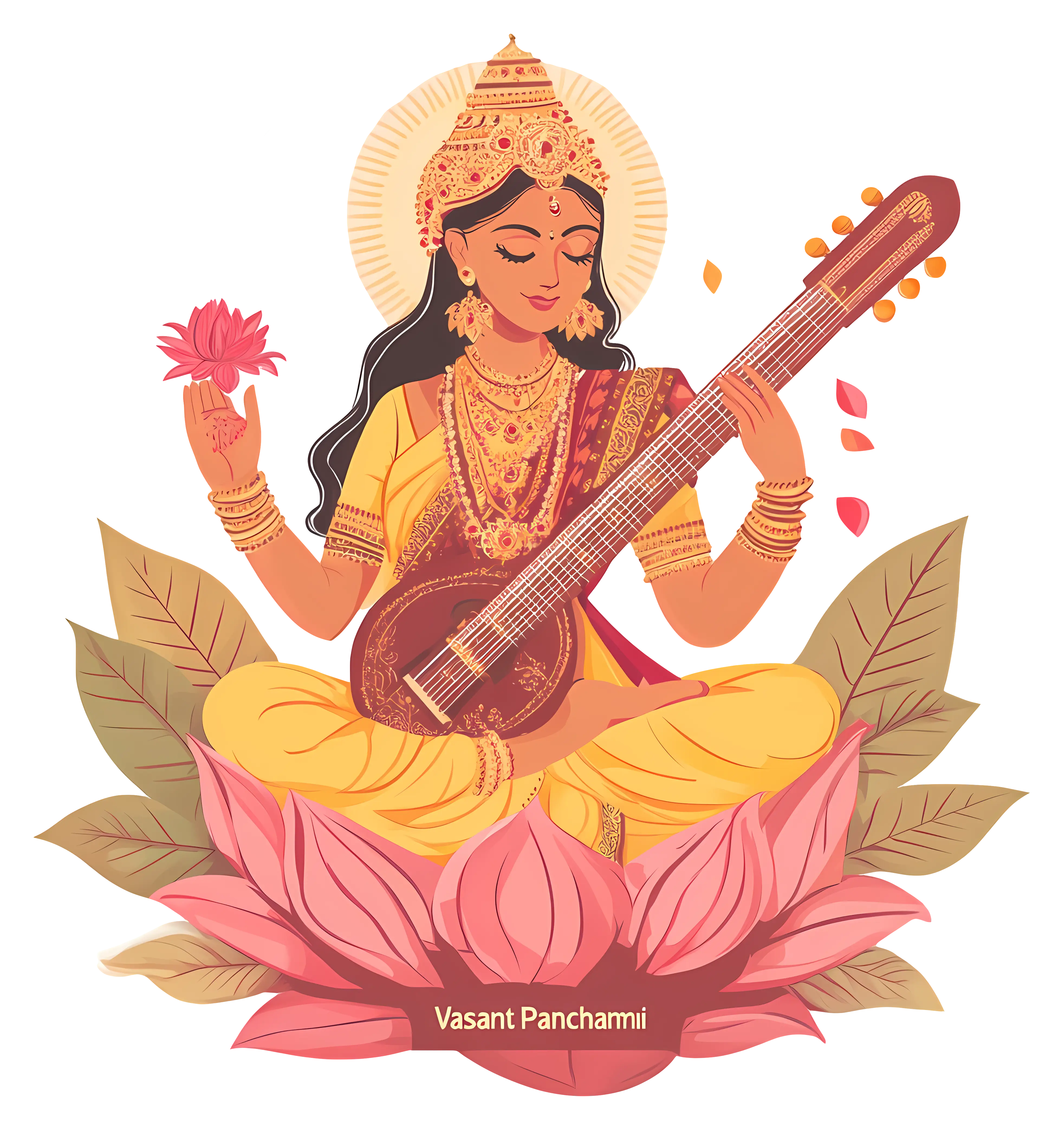 Vasant Panchami Illustration