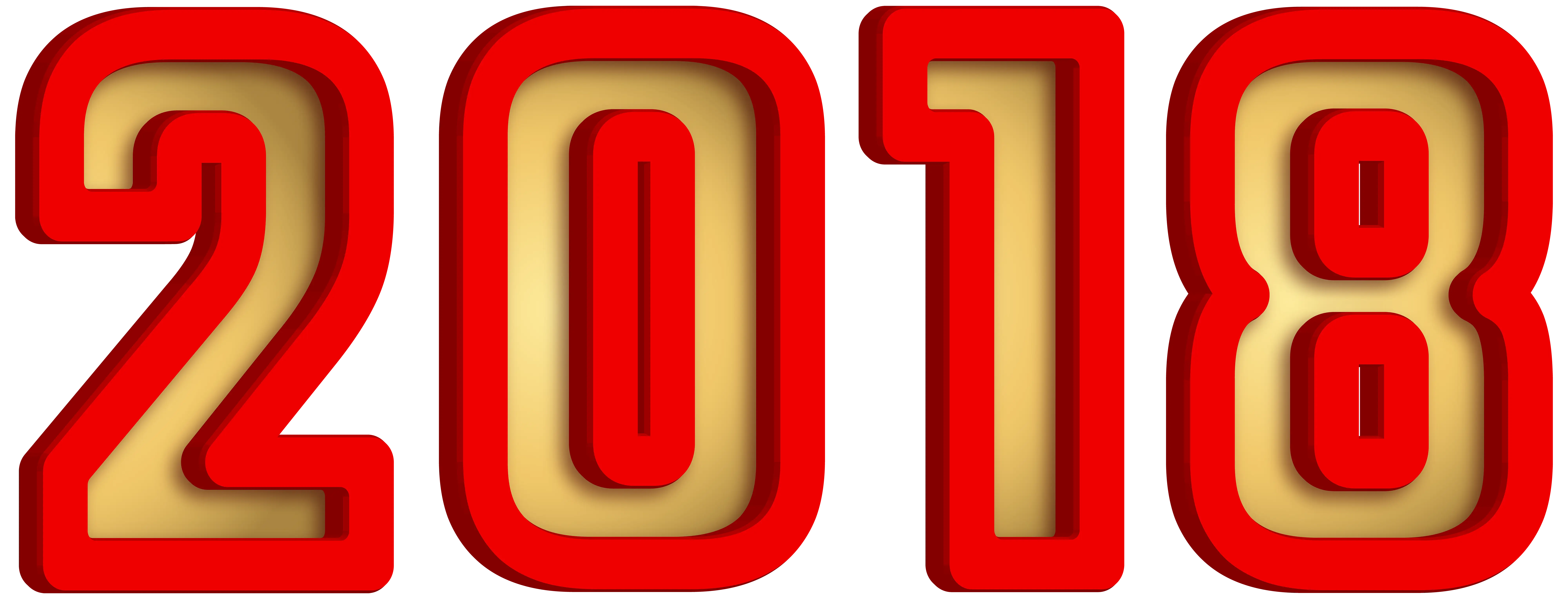 2018 Bold Red and Gold Design