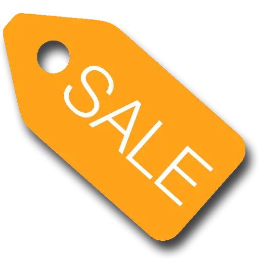 Yellow Sale Tag Icon