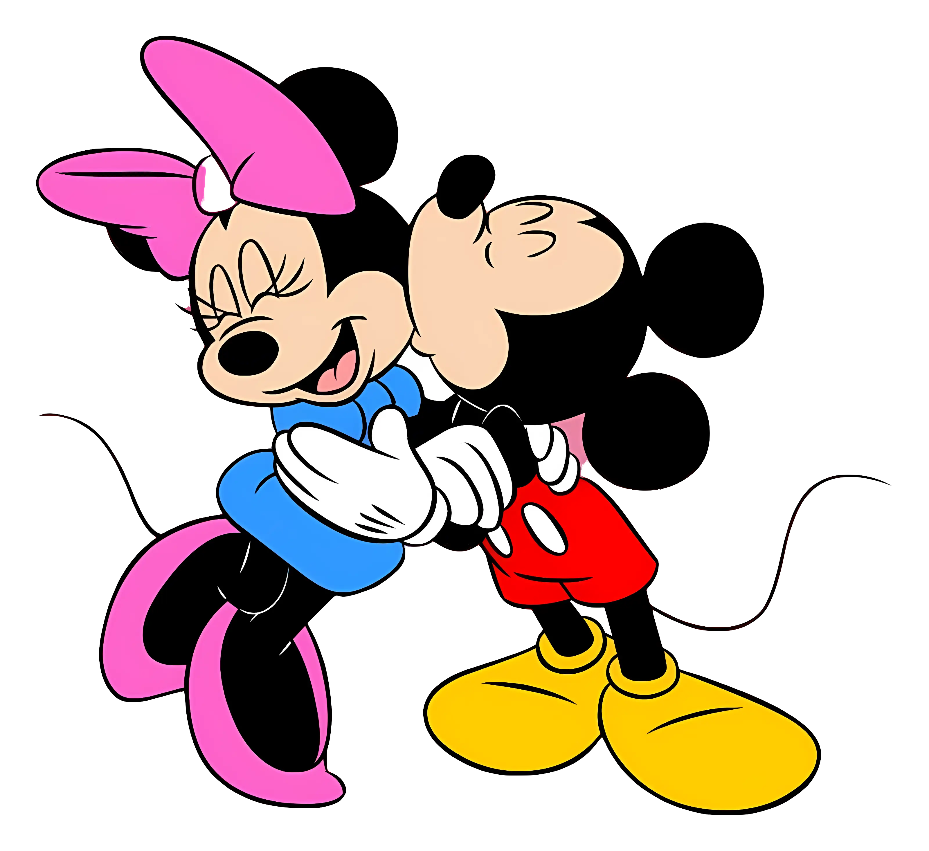 Cartoon Mouse in Red Dress