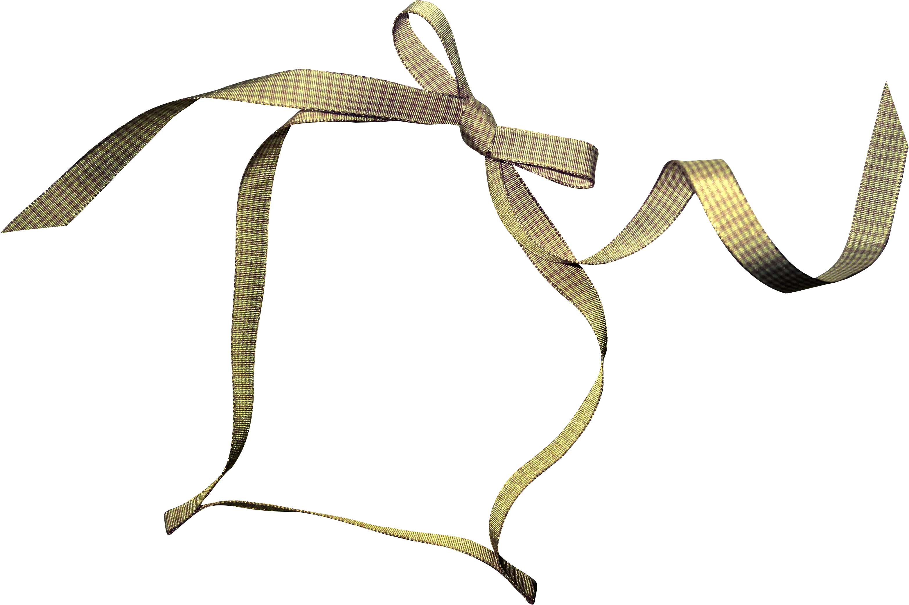 Gold Decorative Ribbon Bow