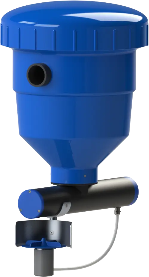 Blue Automatic Feeder for Livestock