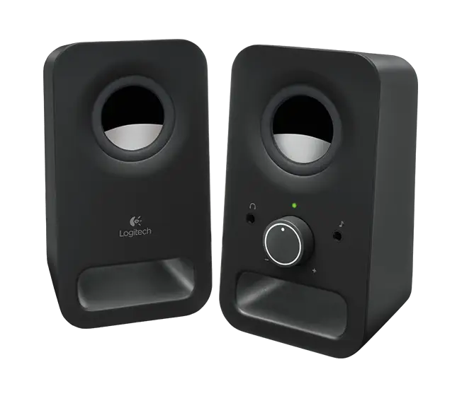 Black Computer Speakers with Volume Control