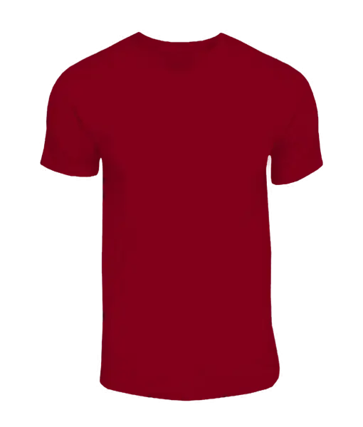 Bright Red T-Shirt Front View