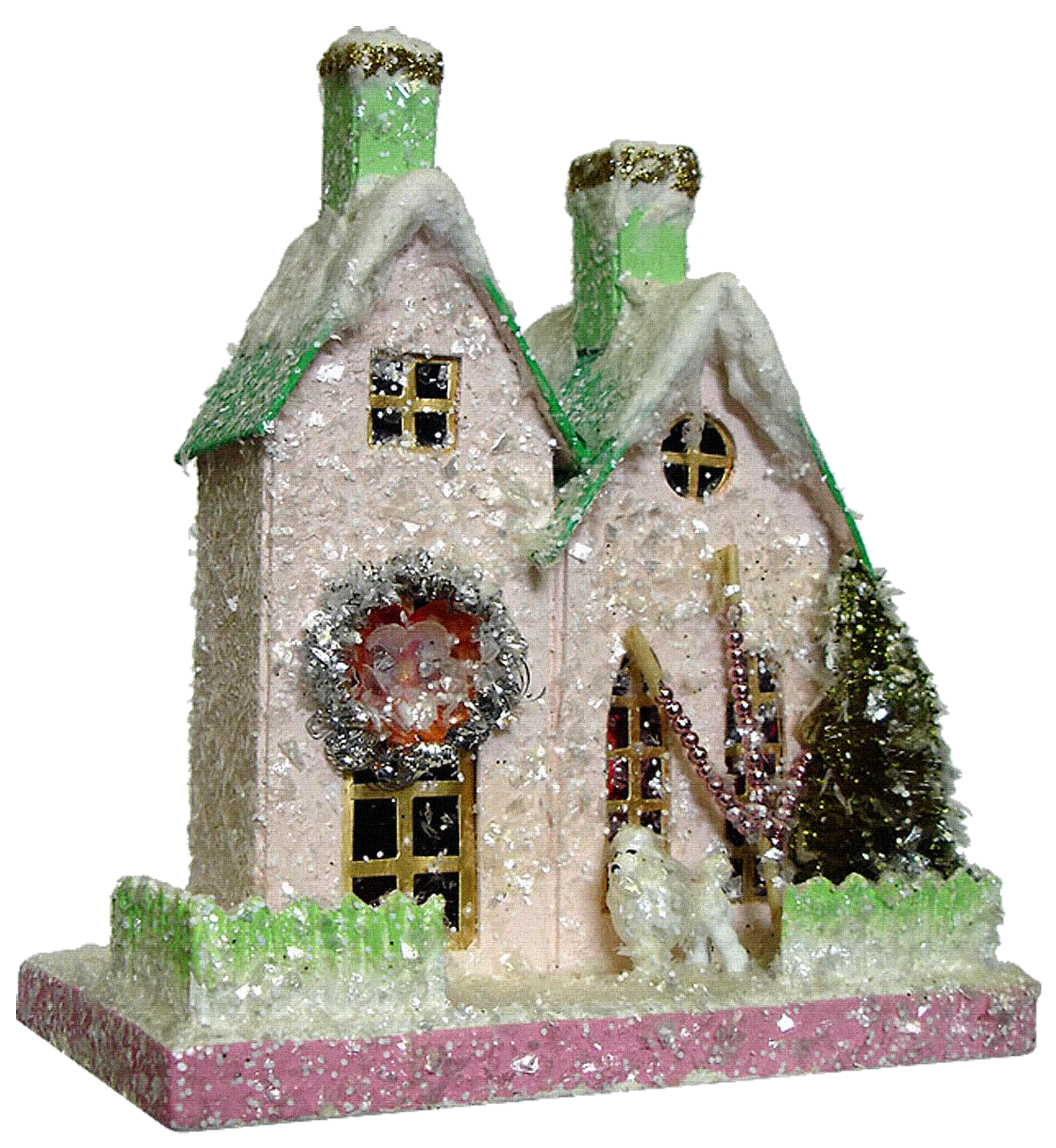 Small Cute Doodle House with Snow