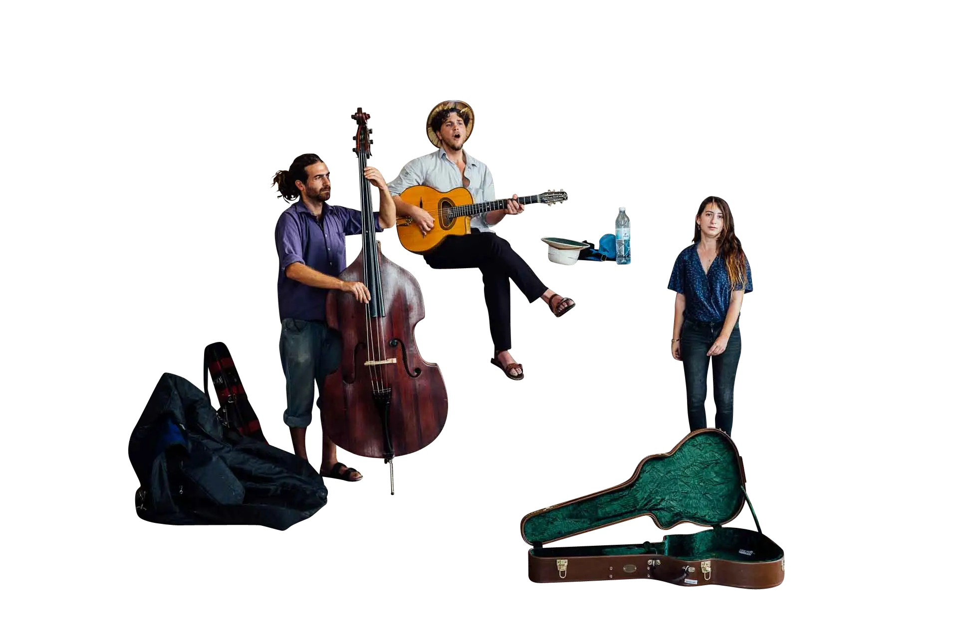 Group of Musicians with Instruments