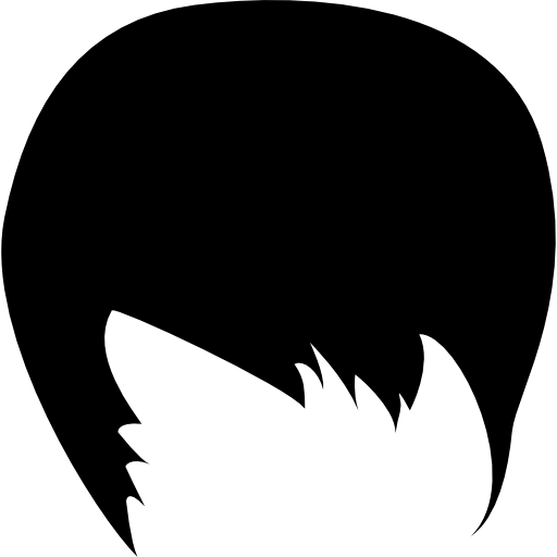 Black Hair Silhouette Logo