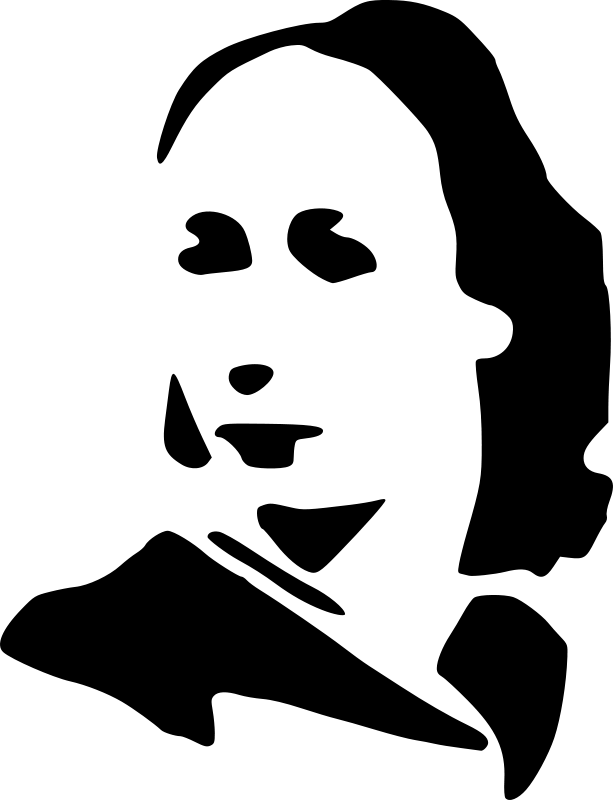Black Silhouette Portrait Design