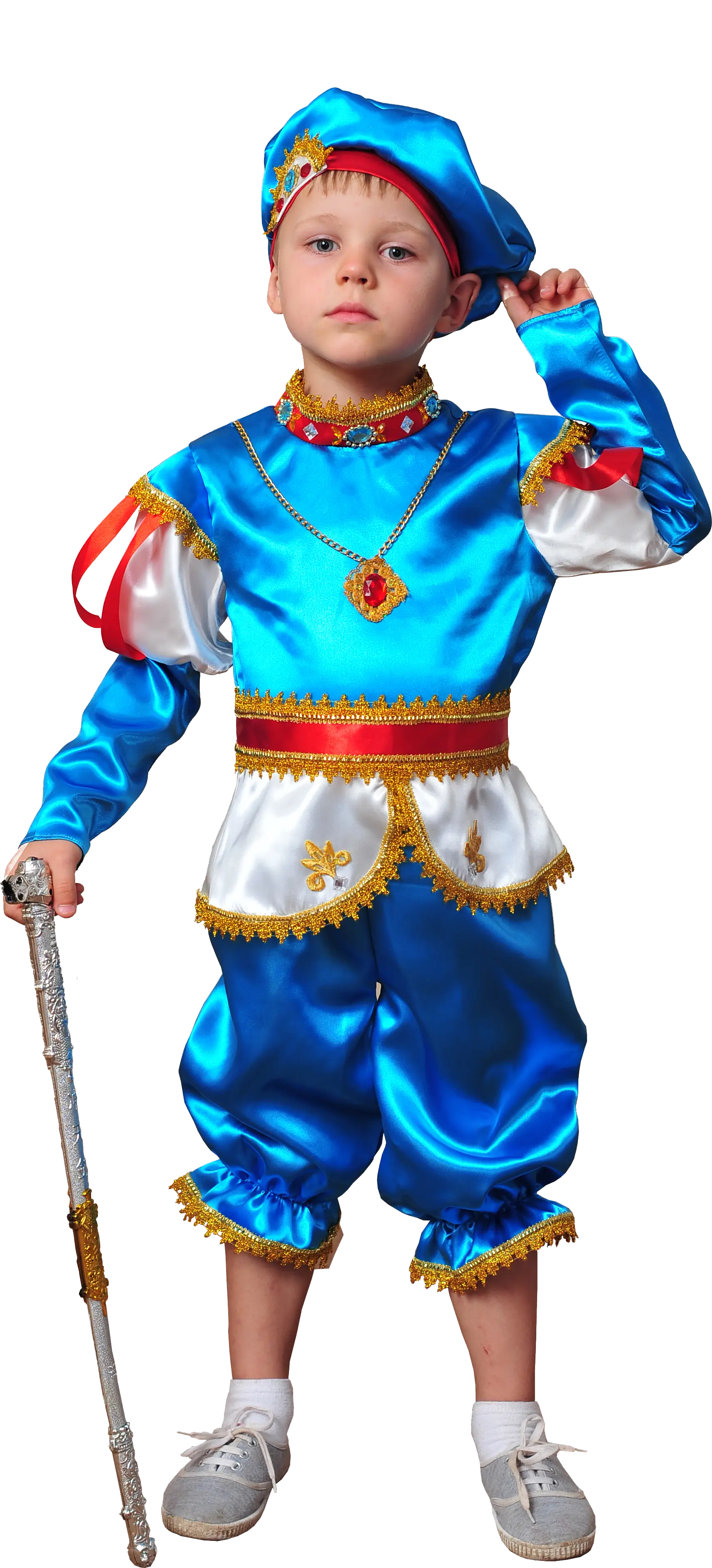Boy in Blue Fancy Dress Costume