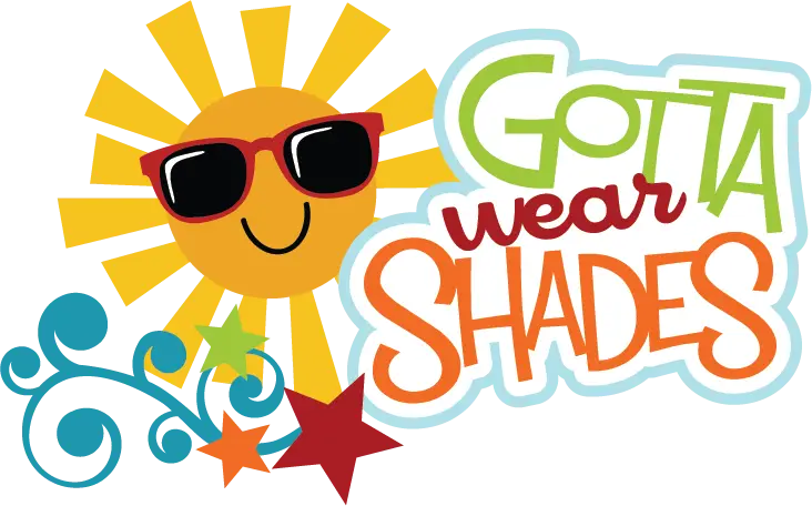 Sun with Sunglasses and Fun Text