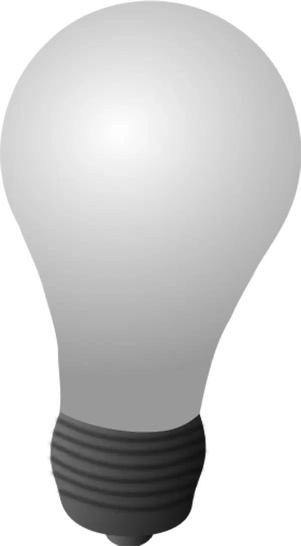 Light Bulb Illustration for Illumination Concept