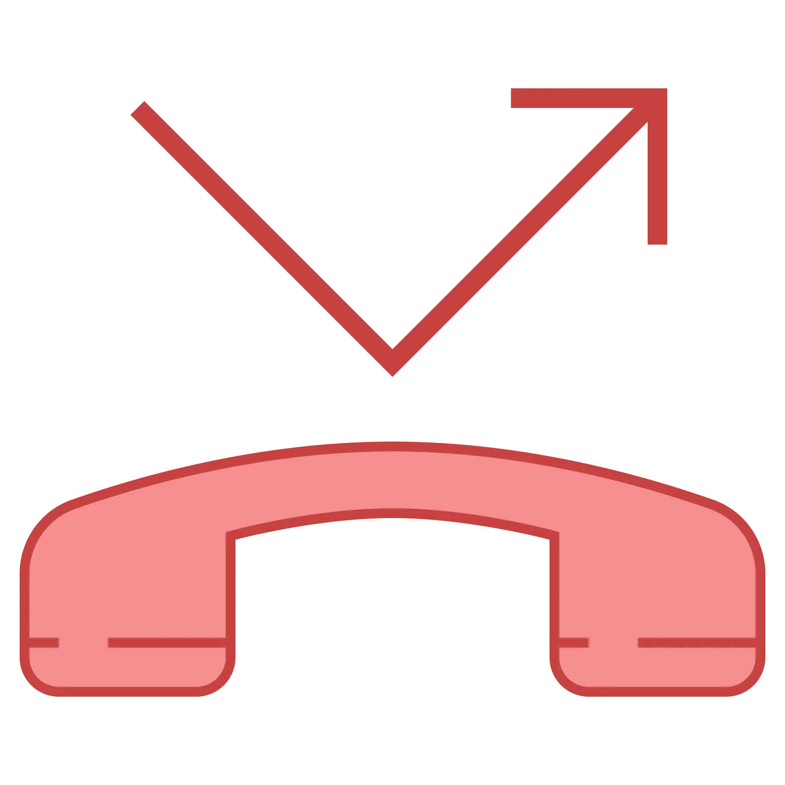 Red Phone and Return Arrow Icon