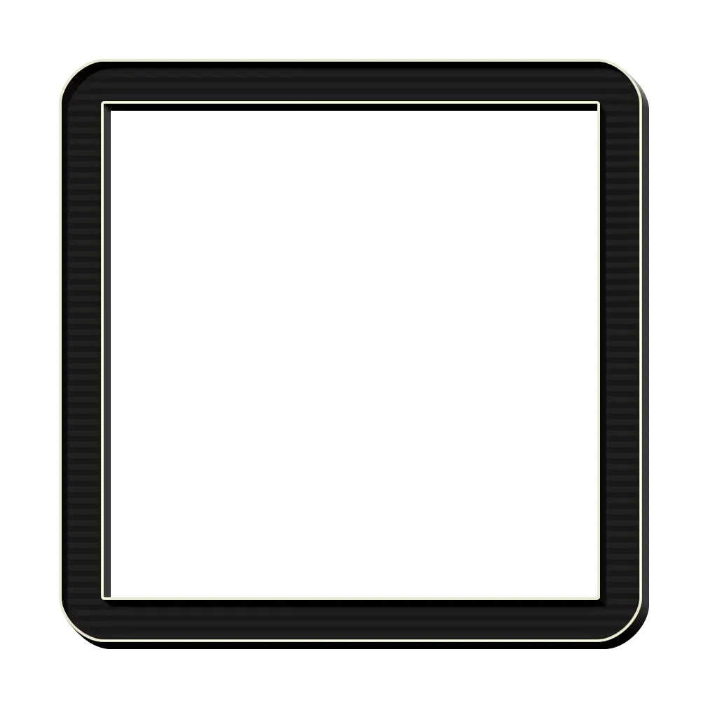 Black Square Frame Icon