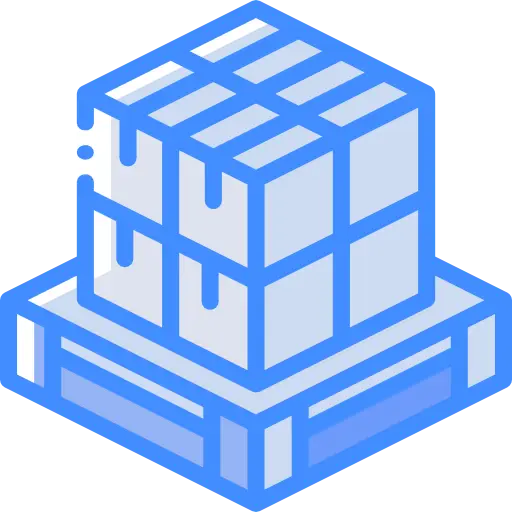 Blue Ice Cube Icon Illustration