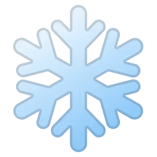 Blue Snowflake Illustration Symbol