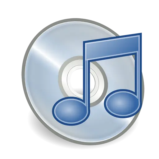 CD with Music Note Icon for Audio Concepts