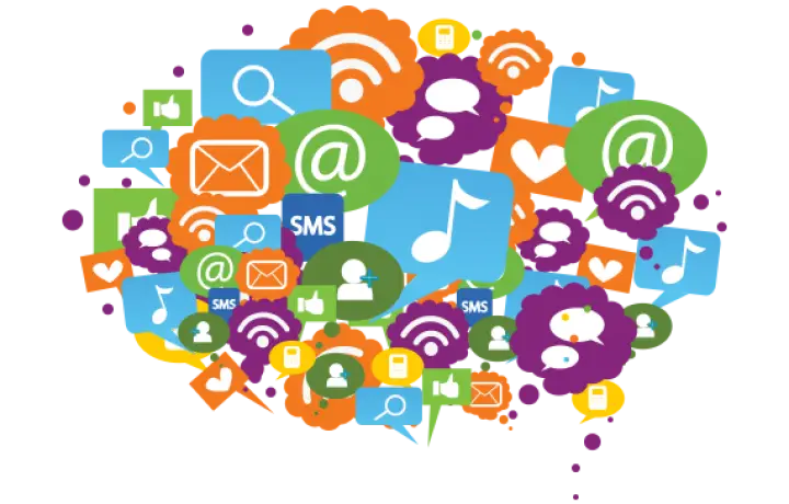 Colorful Social Media Icons
