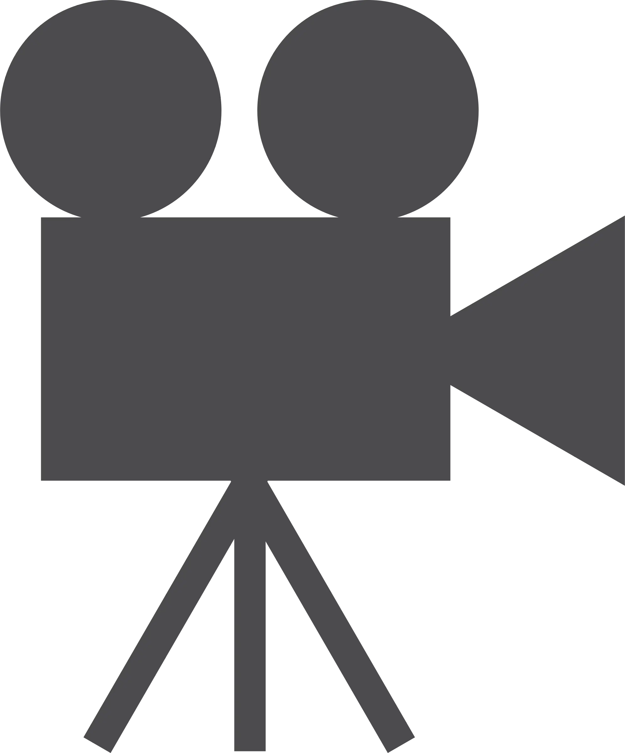 Classic Black Movie Camera Icon