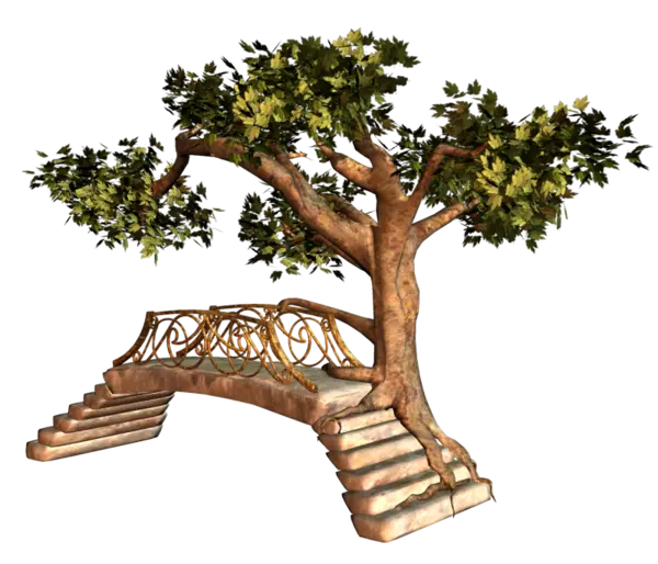 Fantasy Tree Bridge Artistic Design