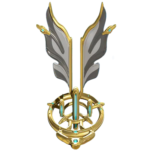 Golden Emblem with Wings