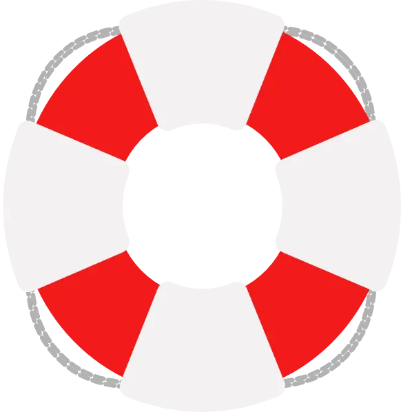 Red and White Lifebuoy