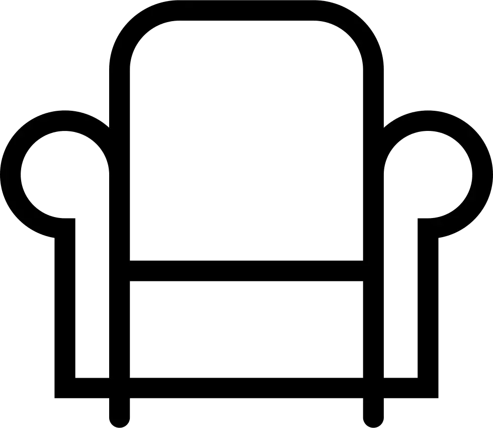 Minimalist Armchair Icon Design