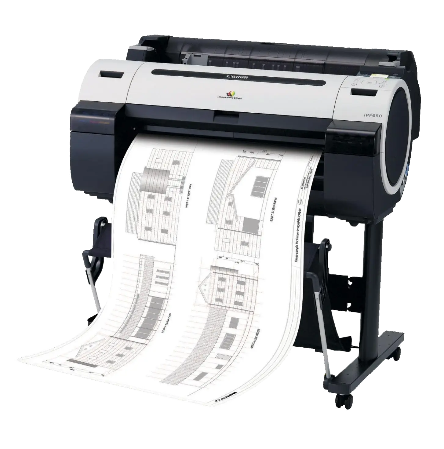 Large Format Printing Machine with Prints