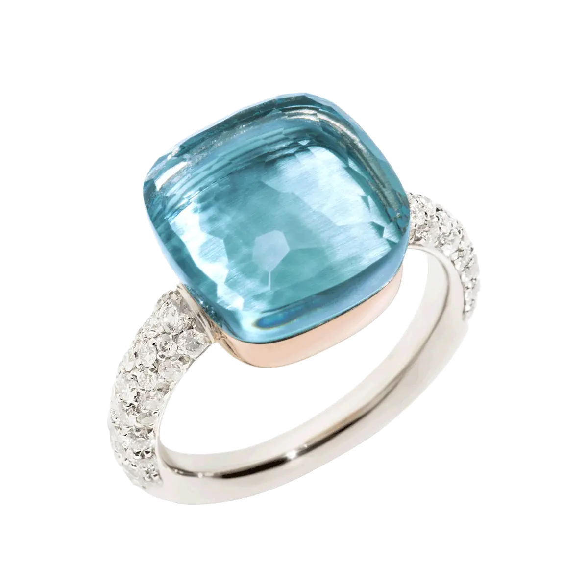Elegant Ring with Blue Gemstone