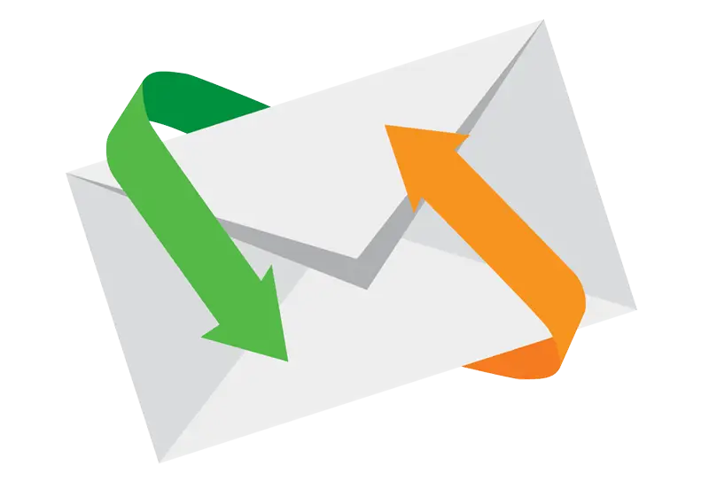 Envelope with Arrows