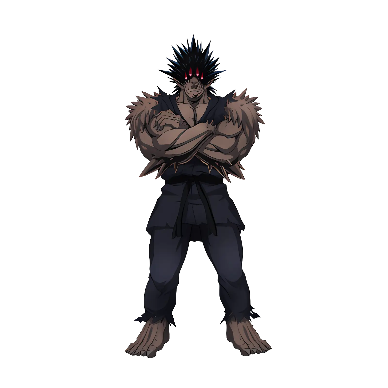 Powerful Anime Fighter Character