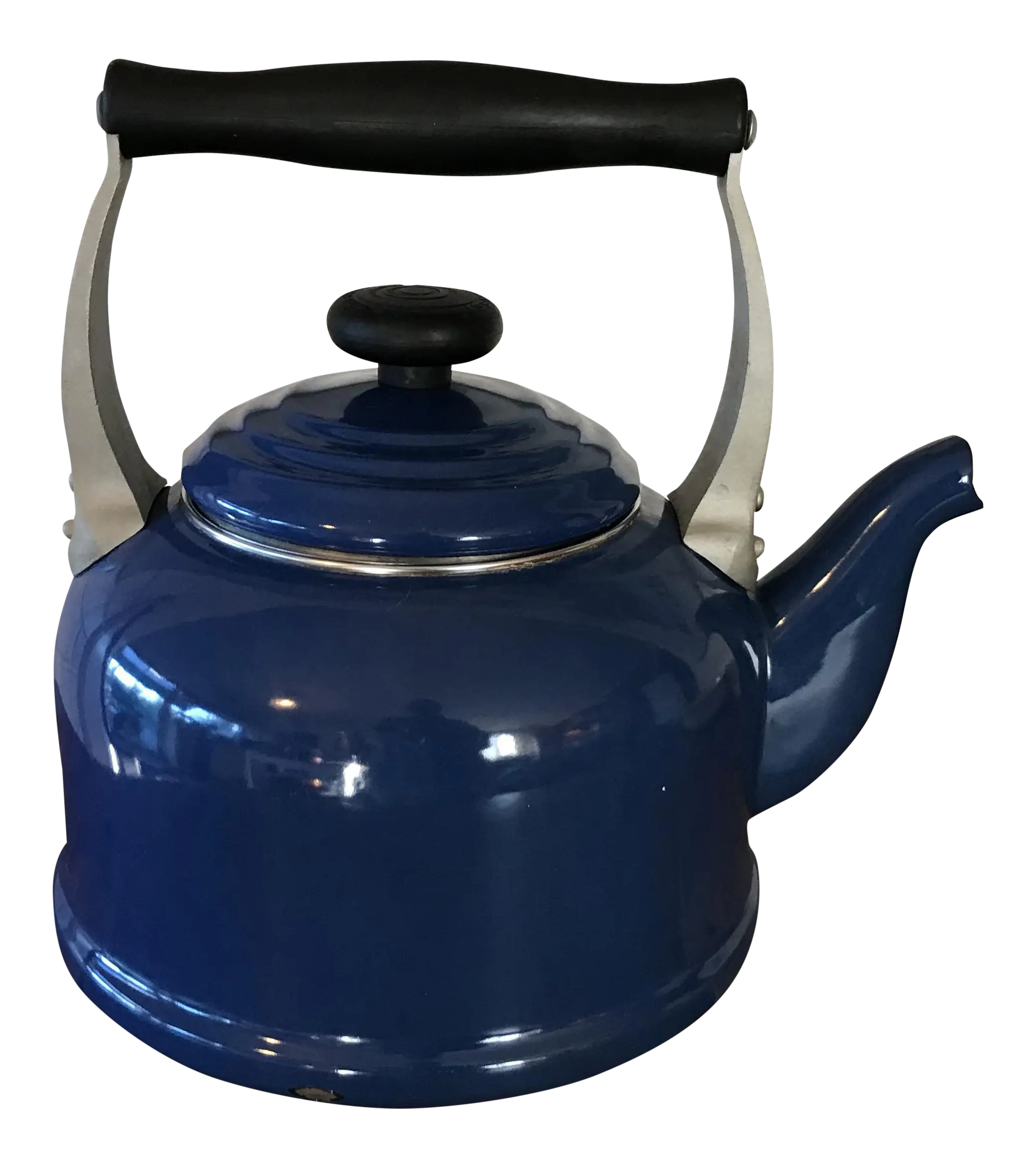 Blue Kettle with Black Handle