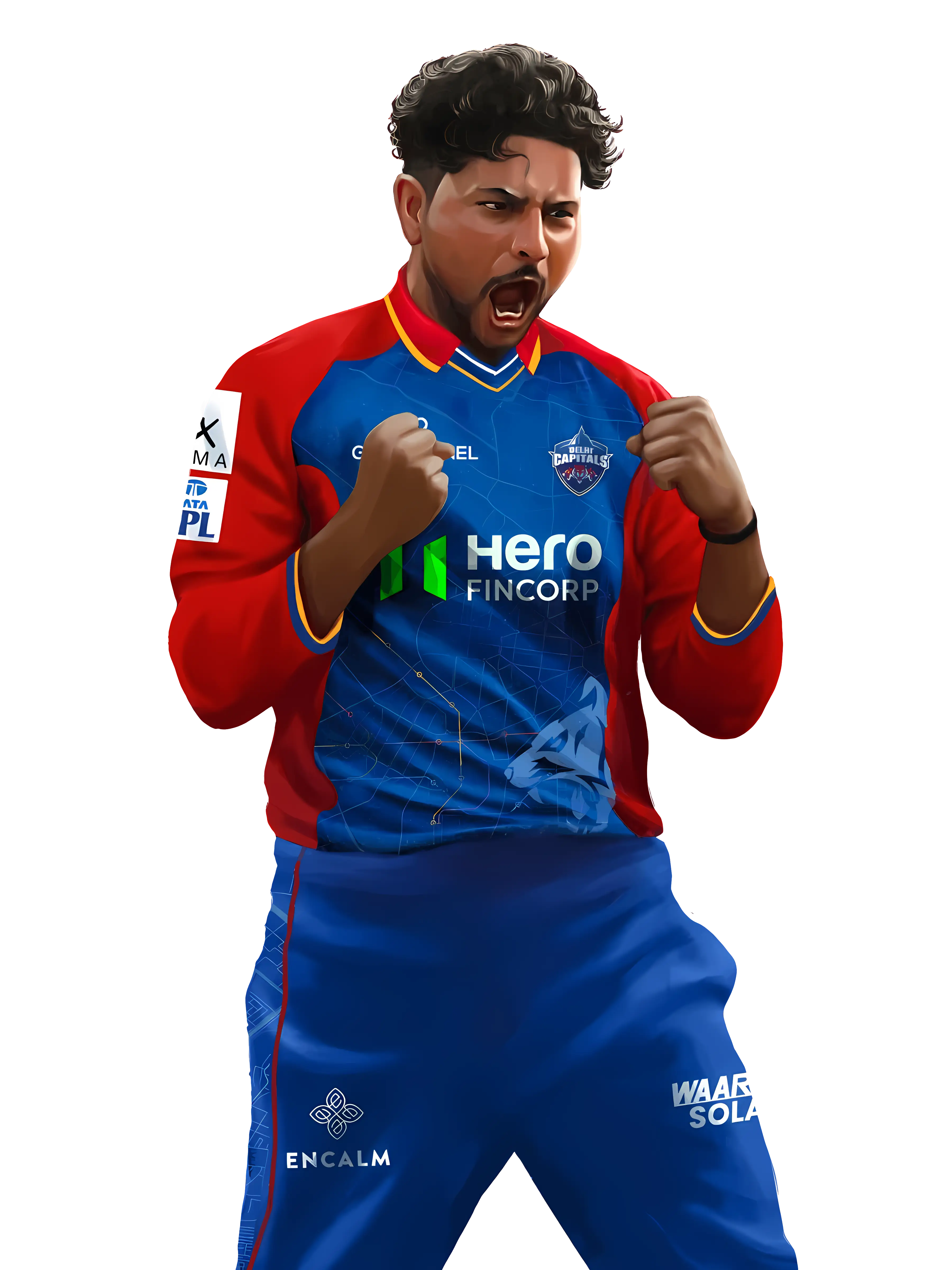 Cricket player celebrating