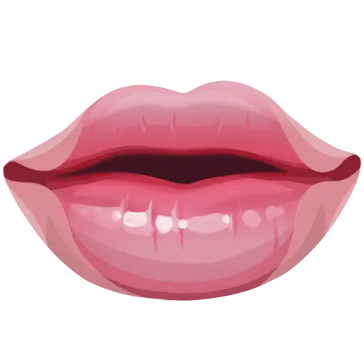 Realistic Glossy Lips Illustration