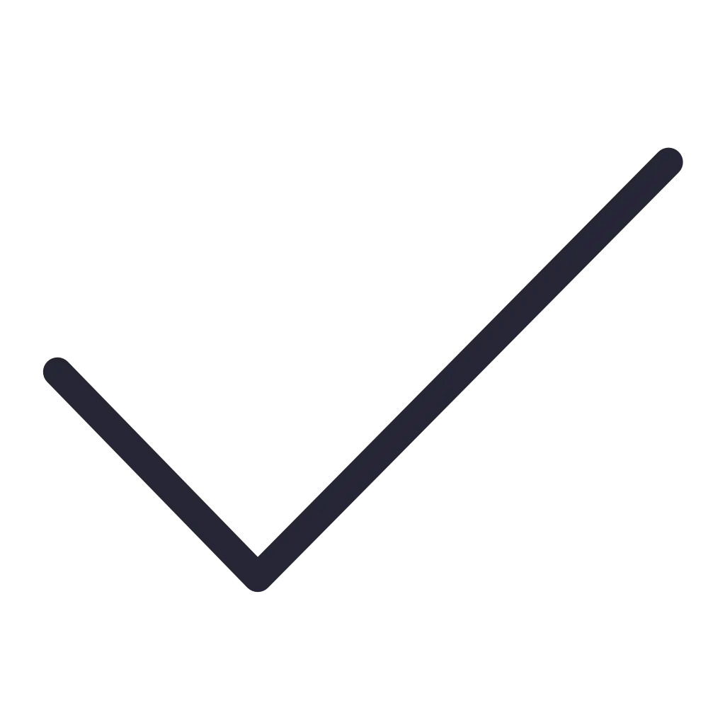 Simple Black Checkmark Symbol