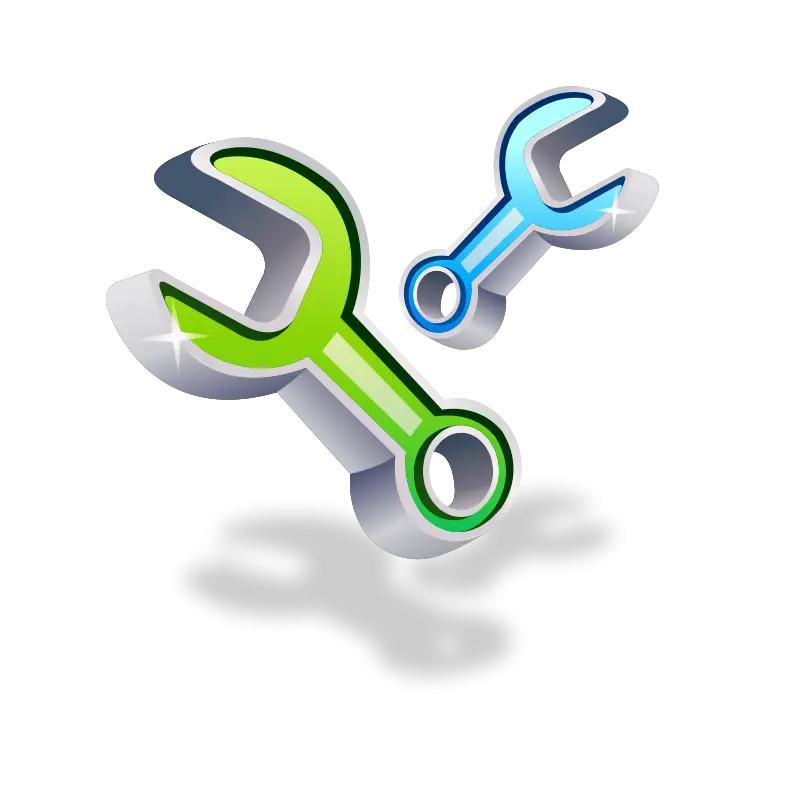 Colorful Wrench Tools for Mechanical Work