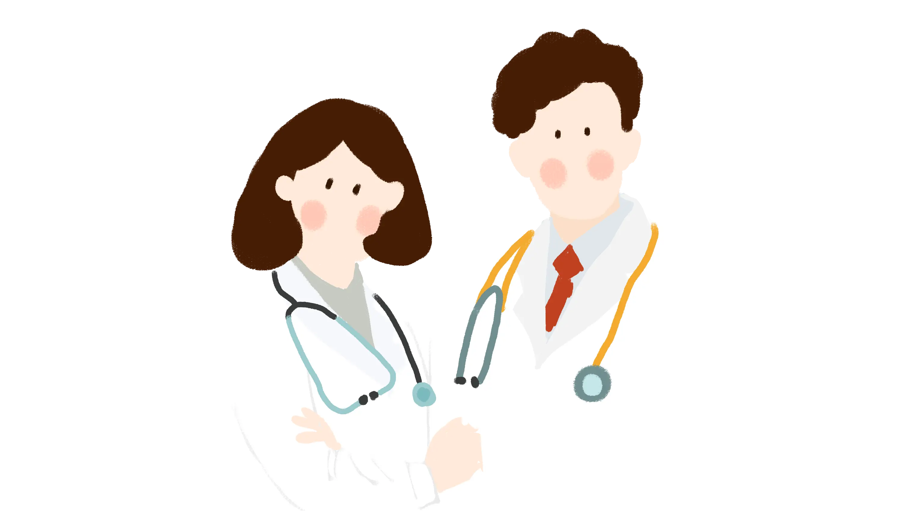 Cartoon Doctors Medical Illustration