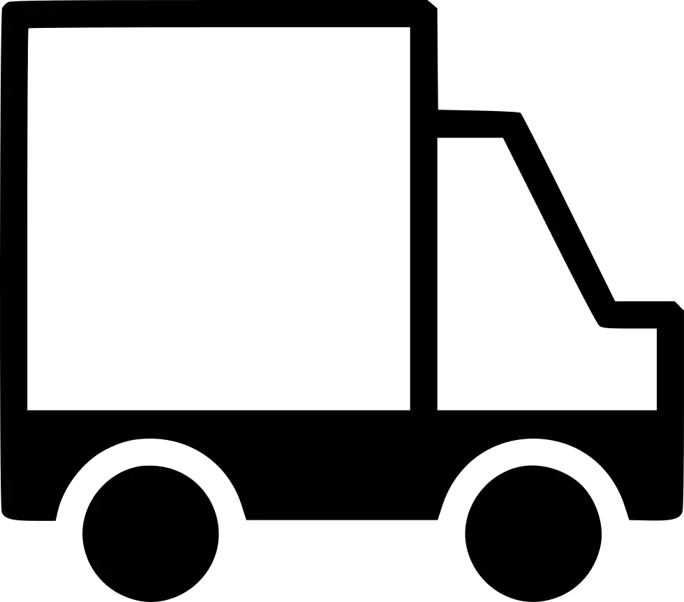 Black Truck Icon for Transportation