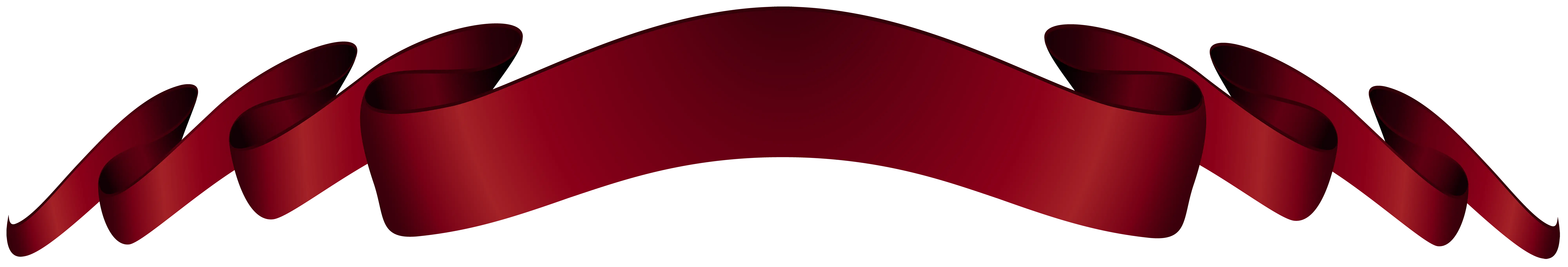Curved Red Ribbon