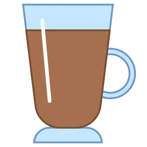 Brown Hot Beverage in Transparent Glass Mug