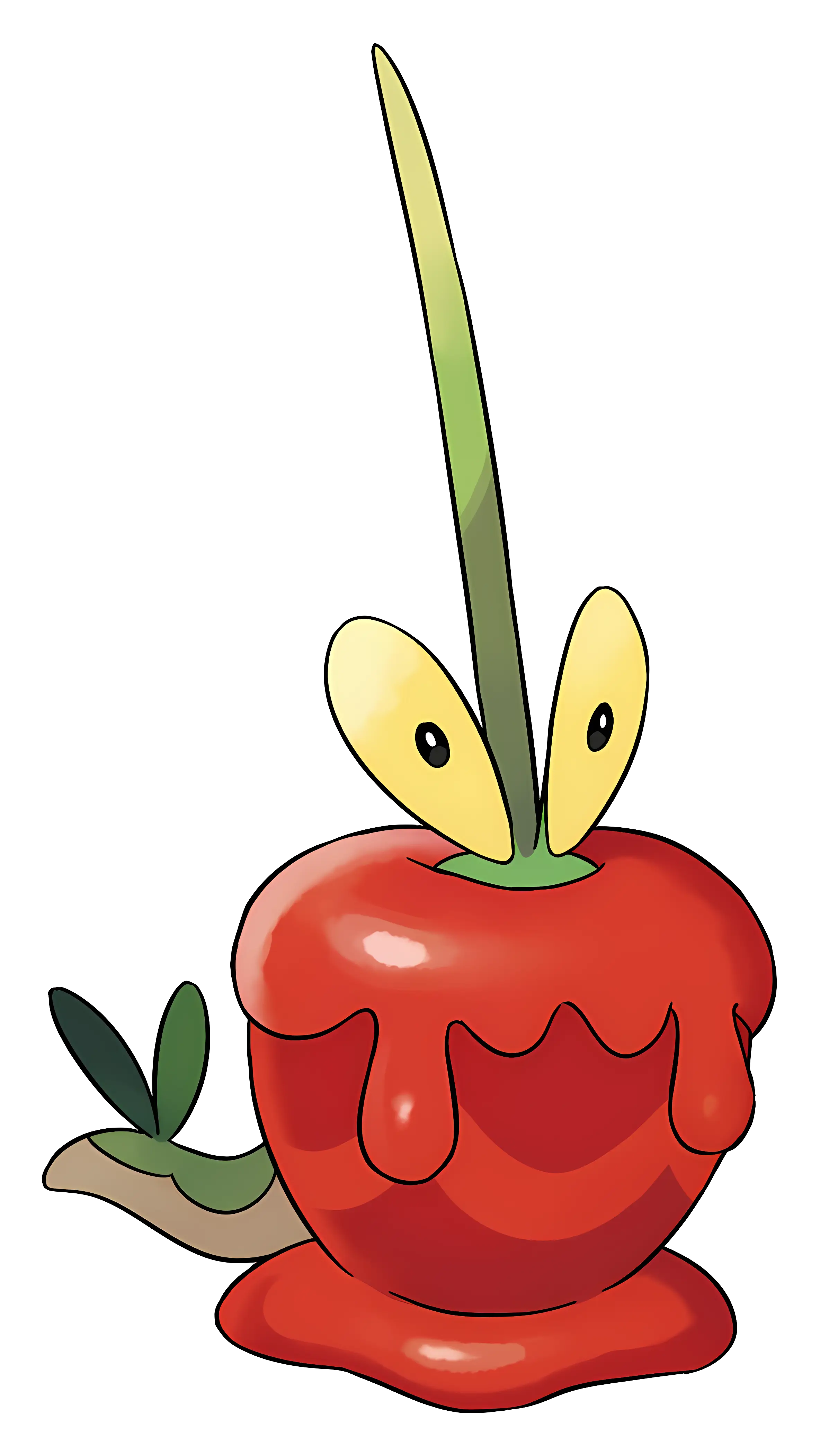 Adorable Apple Creature with Eyes