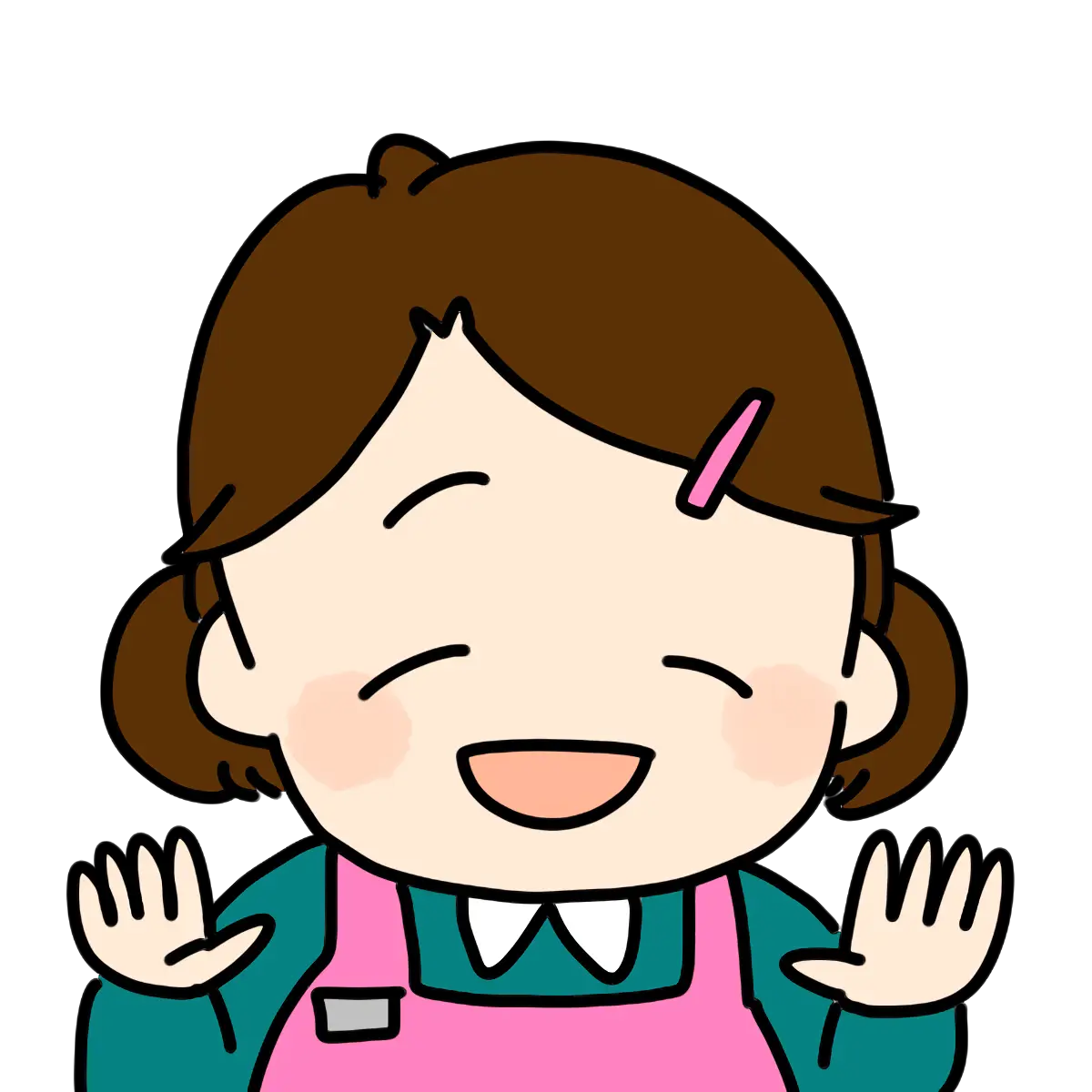 Happy Cartoon Woman Illustration