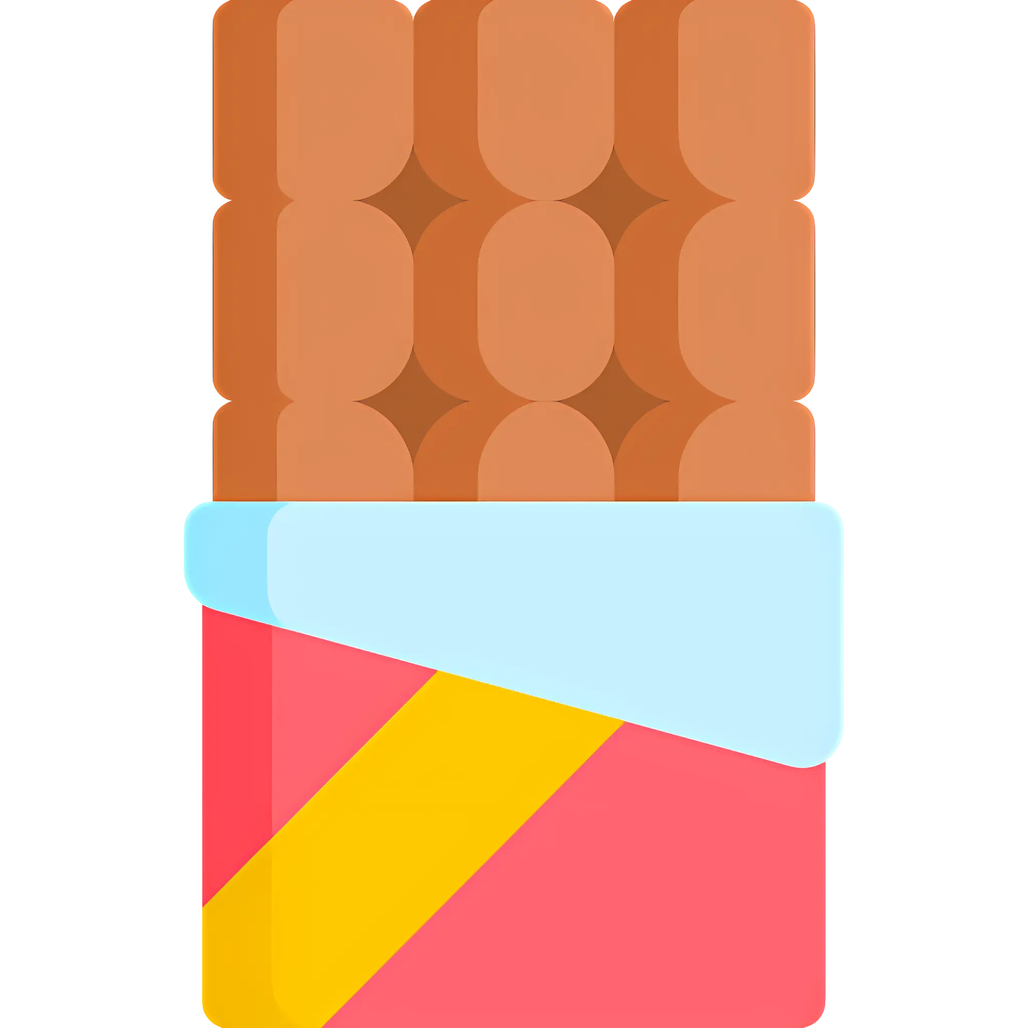 Chocolate Bar with Blue Wrapper