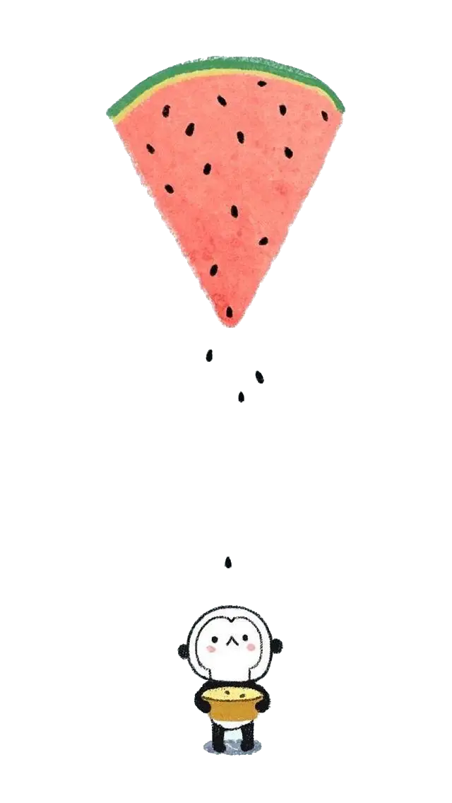 Watermelon Cartoon with Character
