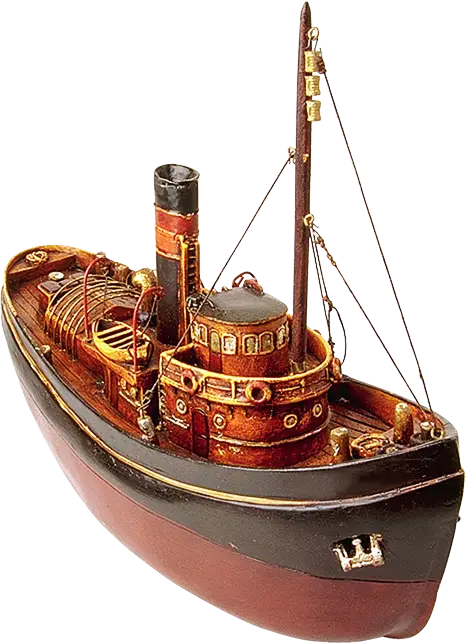 Vintage Model Ship Decoration