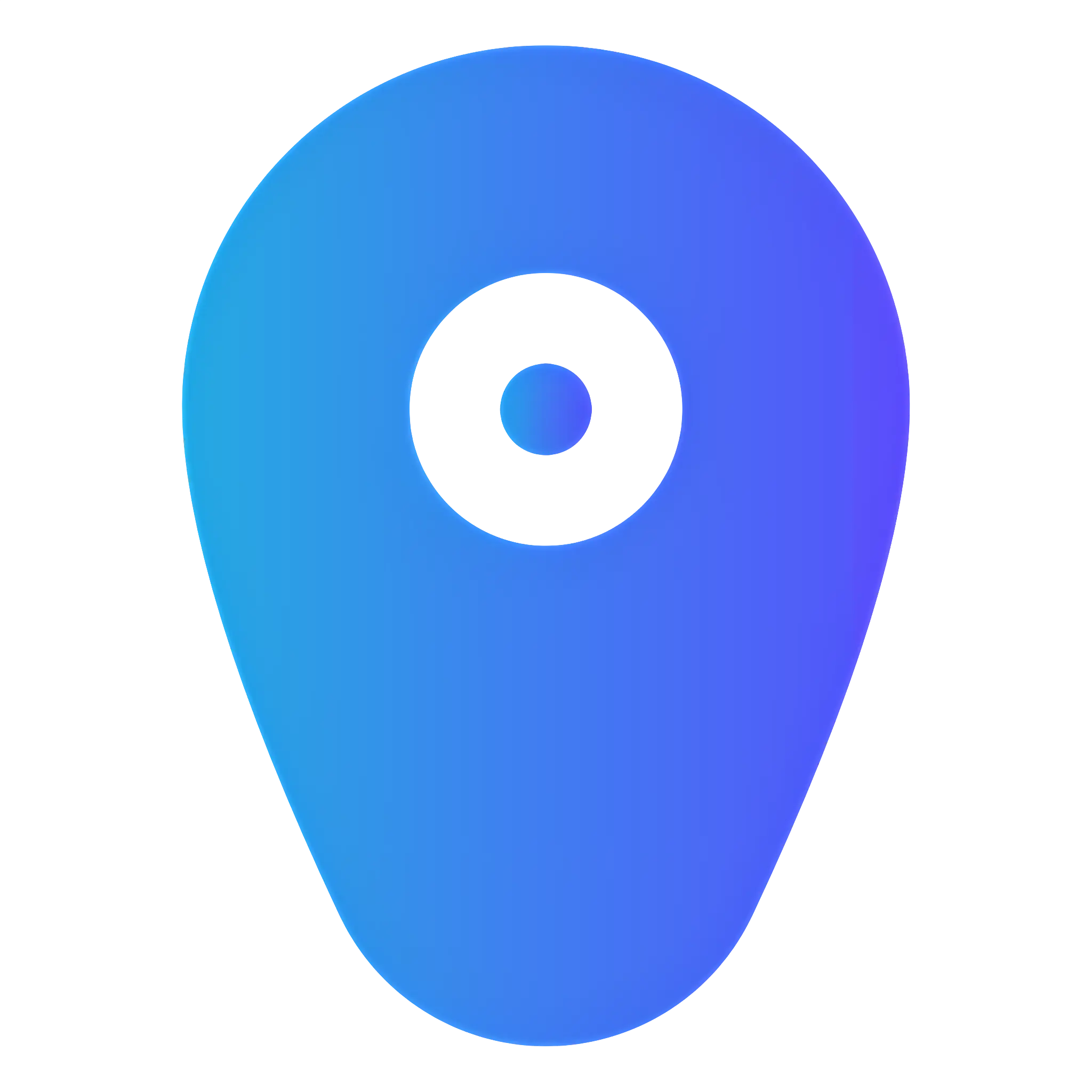 Blue Location Pin Icon
