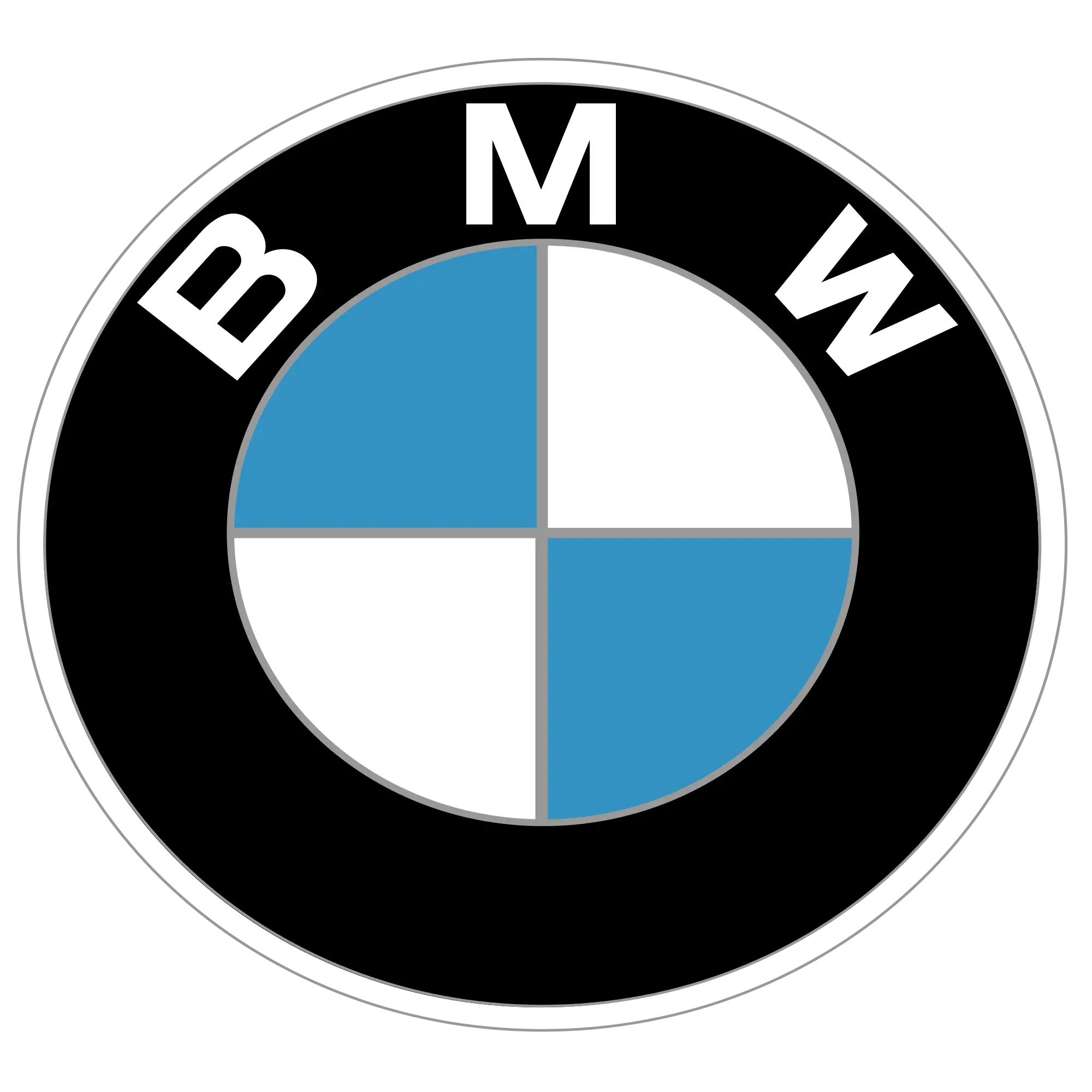 BMW Logo with Blue and White Design